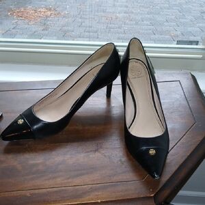 Tory Burch Black Pointed Toe Heels